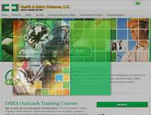 Tablet Screenshot of healthandsafetysciences.com
